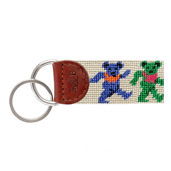 Dancing Bears (Oatmeal) Key Fob - Beau Outfitters