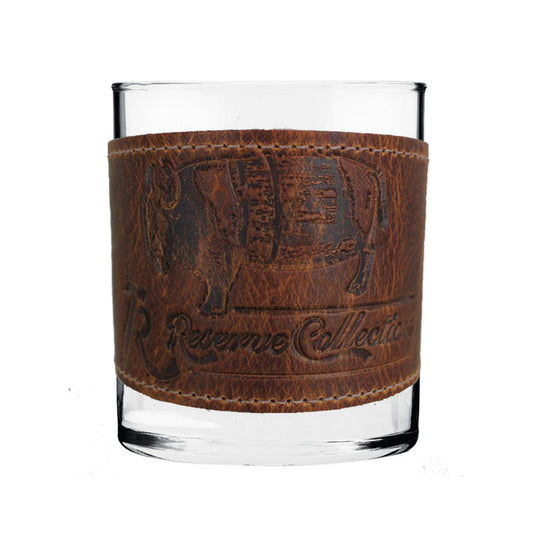 Bison Wrapped Bourbon Glass