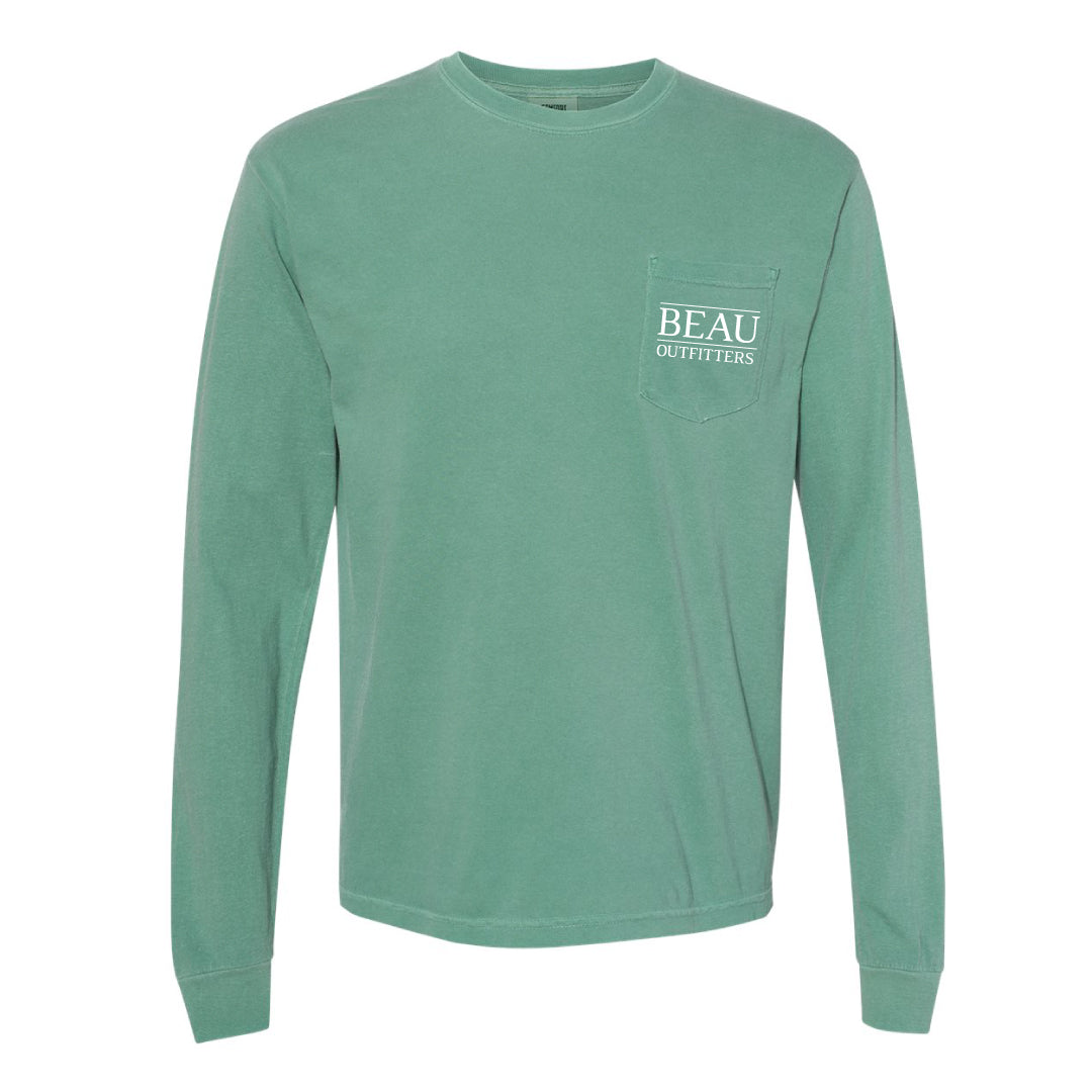 LS Beau Original Logo T-Shirt Lt. Green - Beau Outfitters