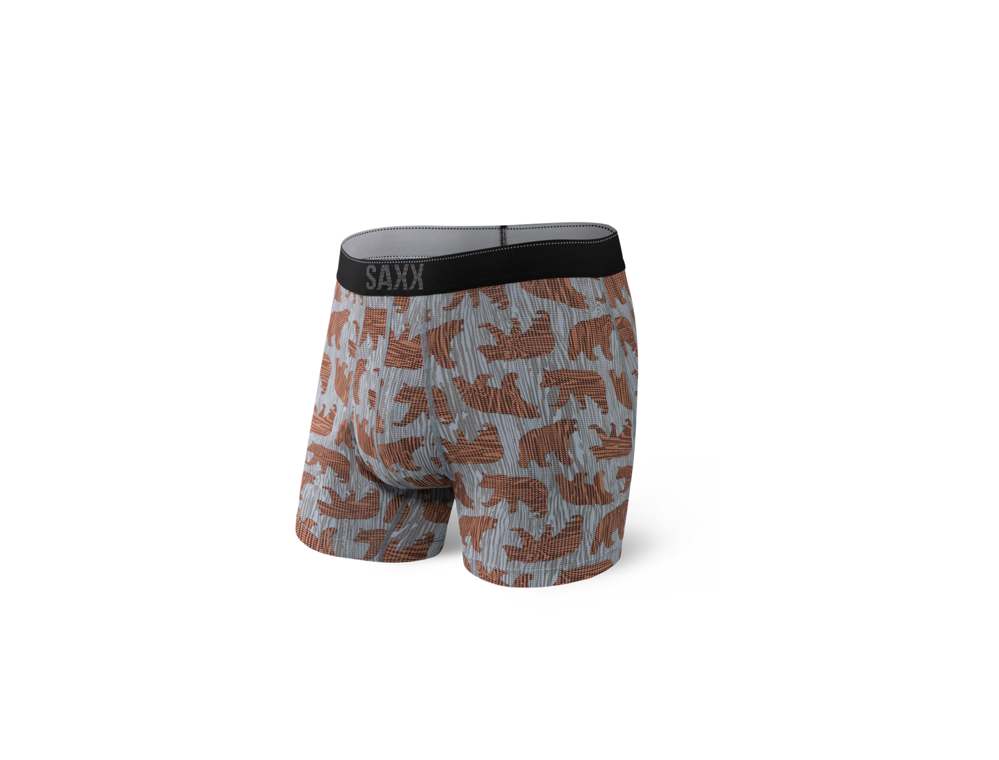Quest Boxer Brief Grey Grizzly