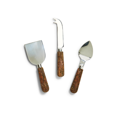 Bark Handle Cheese Knives Set of 3 - Beau Outfitters