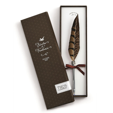 Vintage Feather Pen in Gift Box