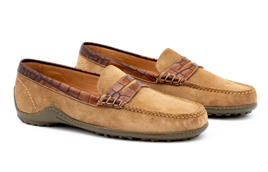 Bill Water Repell Suede Penny Loafer