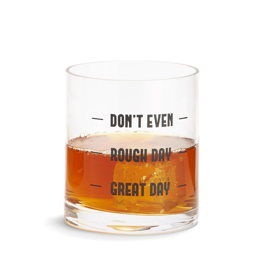 Don't Even Double Old Fashion Glass
