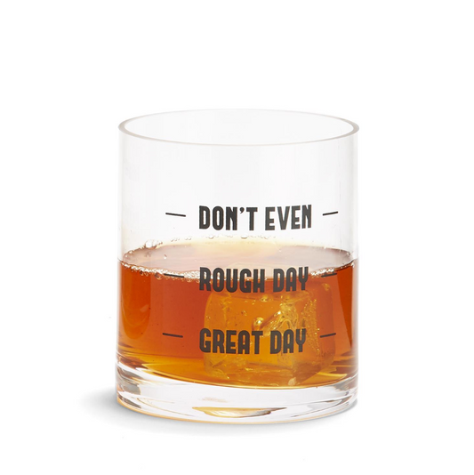 Don't Even Double Old Fashion Glass