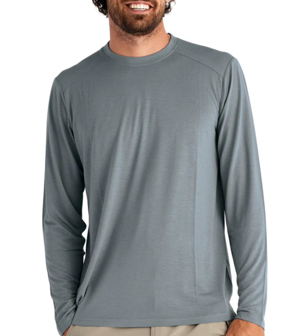 Bamboo Lightweight Long Sleeve Shirt Slate - Beau Outfitters