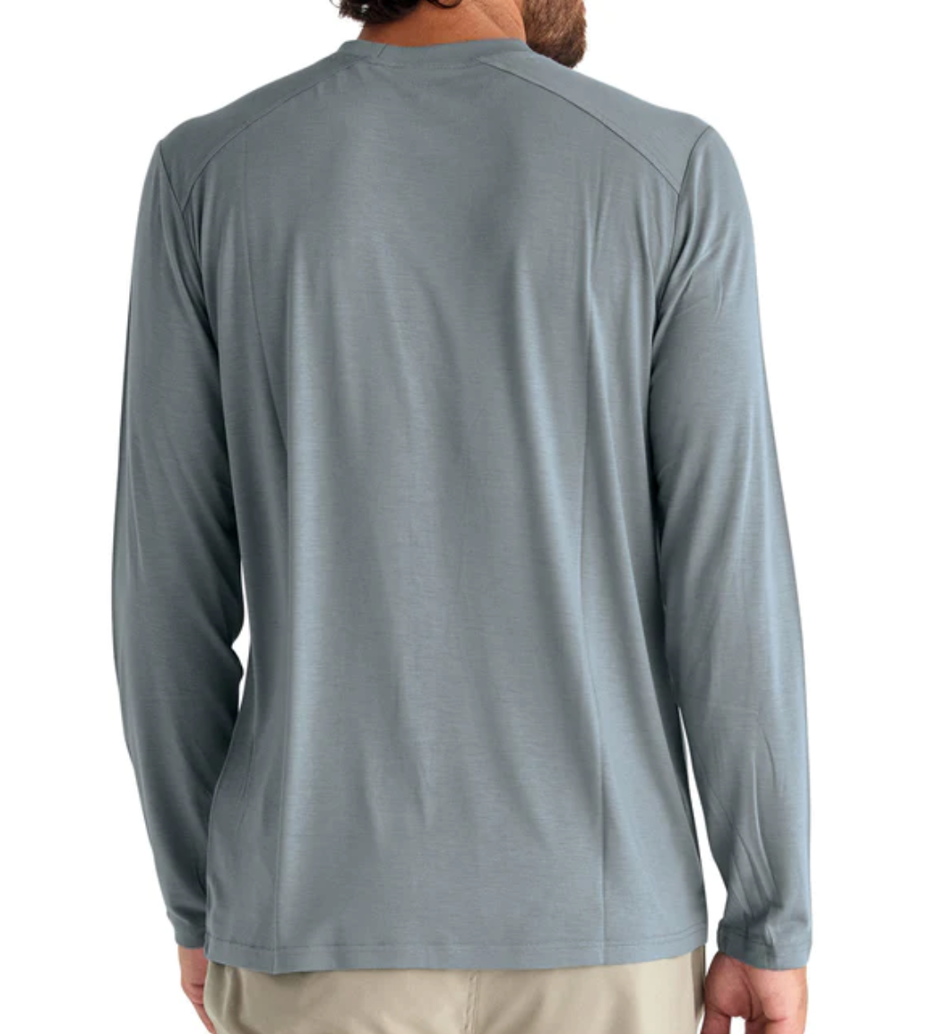 Bamboo Lightweight Long Sleeve Shirt Slate - Beau Outfitters