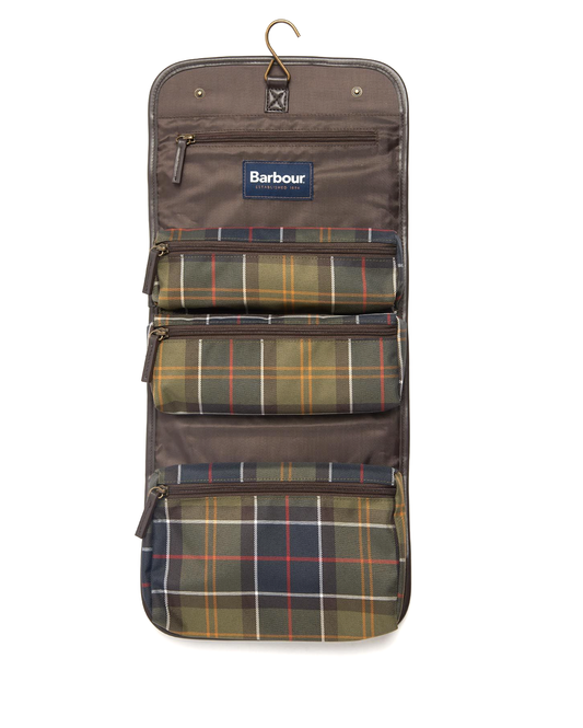 Barbour Tartan Hanging Washbag - Beau Outfitters