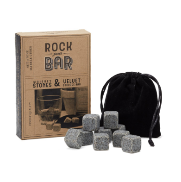 Whiskey Stones and Pouch Set