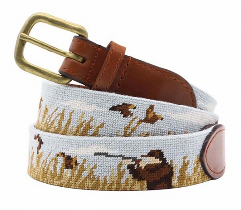 Upland Shoot Needlepoint Belt - Beau Outfitters