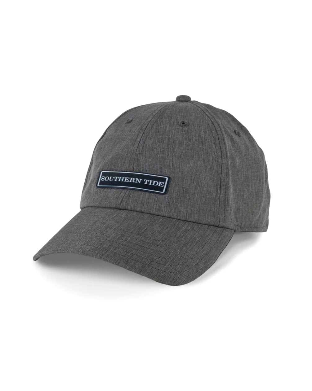 Southern Tide Rubber Patch Perf Hat Grey