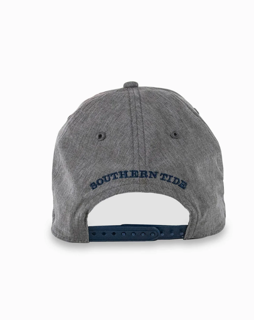 Southern Tide Rubber Patch Perf Hat Grey