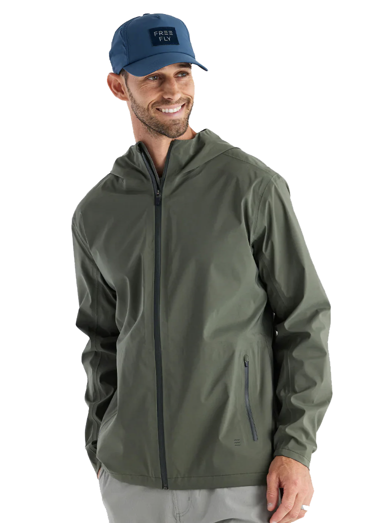 Cloudshield Rain Jacket Dark Olive - Beau Outfitters