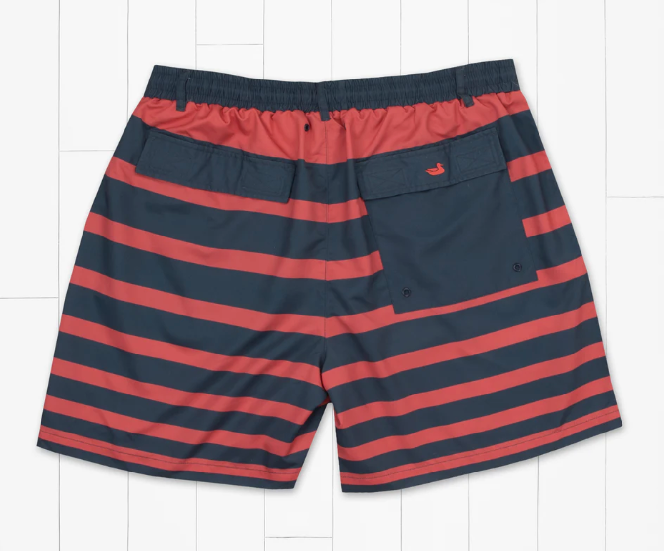 Stripe Fade Harbor Swim Trunk Navy/Red