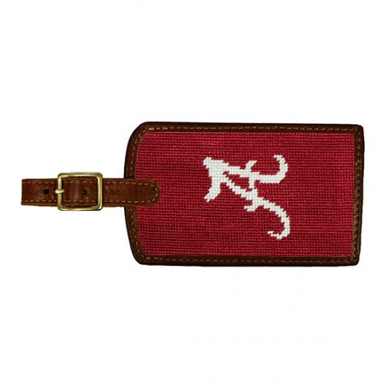 University of Alabama Needlepoint Luggage Tag