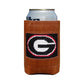 University of Georgia (Black) Leather Needlepoint Koozie - Beau Outfitters